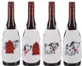 Klik her for at se flere billeder og f mere information om varen:  Pe 78-9303 Brodere Forklæder, Frække Hunde 4stk. - 10x15cm