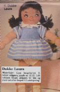 Klik her for at se flere billeder og f� mere information om varen:&nbsp; 35-s64 Mønster: Strik Dukken Laura + Kjole - 28cm