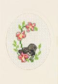 Klik her for at se flere billeder og f� mere information om varen:&nbsp; 6165 Broderi/Kort - Gråspurv - 9x13cm - 1stk.