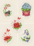 Klik her for at se flere billeder og f� mere information om varen:&nbsp; 6160 Broderi/Kort - 9x13cm - 4 ass. pakker *TILBUD*