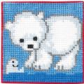 Klik her for at se flere billeder og f� mere information om varen:&nbsp; 9163 Påmalet Stramaj - Isbjørn - 25x25cm - 1stk.