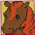 Klik her for at se flere billeder og f� mere information om varen:&nbsp; 9166 Påmalet Stramaj - Hestehoved - 25x25cm - 1stk.