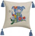 Klik her for at se flere billeder og f� mere information om varen:&nbsp; 2861 Broderi - Pude med Hvalp - 30x30cm - 1stk.