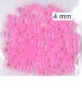 Klik her for at se flere billeder og f� mere information om varen:&nbsp; 9091 - 4k Kubeperler 4mm - Rosa - 100 i ps. - 