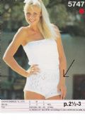 Klik her for at se flere billeder og f mere information om varen:  Ul 5747/ Mønster: Strik Shorts m.hulmønster - S-L / p.2½-3 *org*