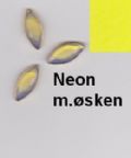 Klik her for at se flere billeder og f mere information om varen:  6401 Lang Knap m.øsken: 16mm Neon gul - 3stk