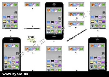 2945 - 3D Iphone (grå) 3 kort
