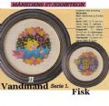 Klik her for at se flere billeder og f mere information om varen:  Hv 05-83-54: Mønster: Stjernetegn i ring, Vandmand+Fisk *org*