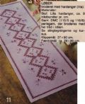 Klik her for at se flere billeder og f� mere information om varen:&nbsp; Hv 06-80-56: Mønster: Hardanger Løber 28x80cm *org*