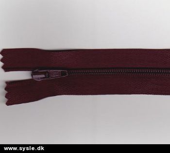Lynlås - Spiral 4mm - Mørkest Rød