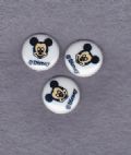 Klik her for at se flere billeder og f mere information om varen:  0114 Knap m. øsken: Micky Mouse - 14mm *3stk.*