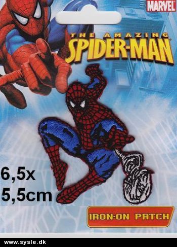 Mærke: Spider Man - 6,5x5,5cm *DEN SIDSTE*
