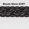 Klik her for at se flere billeder og f mere information om varen:  9950 Nylon Blonde 50mm SORT - pris pr.m. 