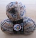Klik her for at se flere billeder og f� mere information om varen:&nbsp; 0048 Strømpegarn 50g - Lys beige/Grå/Rødbrun - pr.ng.
