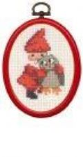 Klik her for at se flere billeder og f mere information om varen:  Pe 13-5279/ Broderi i flexramme - Nisse/ugle - 7x9cm - 1stk.