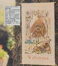 Klik her for at se flere billeder og f� mere information om varen:&nbsp; Hv 28-82-52 Mønster: Brodere ophæng m. Hundevalp *org*