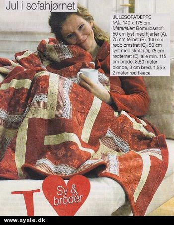 Fj 47-09-36:A: Mønster: Patchwork tæppe 140x175cm *org*