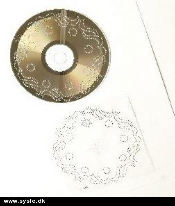10266 - CD til broderi - ø:12cm Ranke - 1stk.