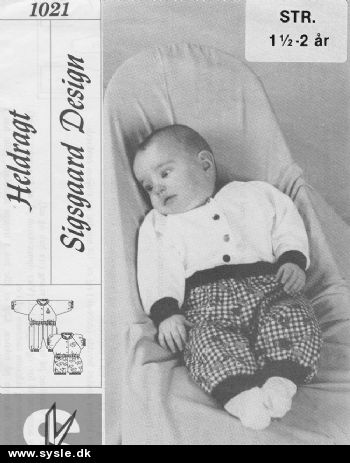 Si 1021/ Mønster: Baby Heldragt (bø.)