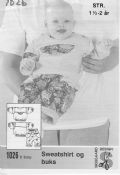 Klik her for at se flere billeder og f mere information om varen:  Si 1026 Mønster: Baby Sweatshirt og bukser (bø.)