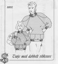 Klik her for at se flere billeder og f� mere information om varen:&nbsp; Si 8802 symønster - Trøje med dobbelt ribkrave (bø.)