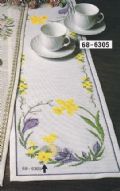 Klik her for at se flere billeder og f� mere information om varen:&nbsp; Fj 11-90-54:(2) Mønster: Påskeløber-Påskelilje/Krokus 26x94cm *org*