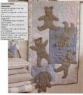 Klik her for at se flere billeder og f� mere information om varen:&nbsp; Hv 31-02-65: Mønster: Patchworktæppe med bamser 40x70cm *org*