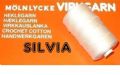 Klik her for at se flere billeder og f mere information om varen:  Silvia Hæklegarn Nr. 5 og 20 - SE FARVER 1ng. 50g