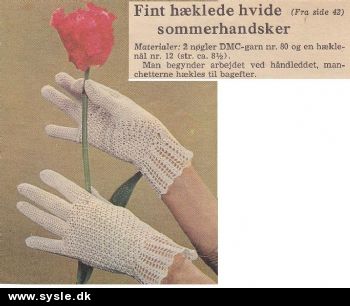 Fj xx-xx-42: Mønster: Hæklet fingerhandsker *PDF fil*