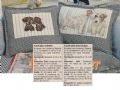 Klik her for at se flere billeder og f� mere information om varen:&nbsp; Hv 41-98-53: Mønster: 2 puder med hunde *org*