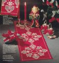 Klik her for at se flere billeder og f� mere information om varen:&nbsp; Sø 45-98-34: Mønster: Broderet Juleløber m. hardanger *org*