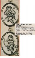 Klik her for at se flere billeder og f mere information om varen:  Fe 06-xx-43: Mønster: 2 små engle i Silhuet 09x12cm *org*