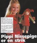 Klik her for at se flere billeder og f� mere information om varen:&nbsp; Sø 43-01-08: Mønster: Strik Pippi som nissepige 40cm *org*