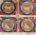 Klik her for at se flere billeder og f� mere information om varen:&nbsp; Hv 41-86-48 Mønster: 4 broderet servietter med katte 16x16cm *org*