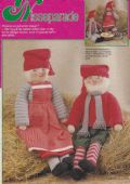 Klik her for at se flere billeder og f� mere information om varen:&nbsp; Hv 46-88-28: Mønster: Strikket nissefamilie og kat 40-60cm *org*