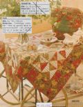 Klik her for at se flere billeder og f� mere information om varen:&nbsp; Hv 43-95-79: Mønster: Patchwork dug/tæppe 4k - 108x108cm *org*.