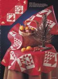 Klik her for at se flere billeder og f� mere information om varen:&nbsp; Fj 50-99-11: Mønster: Patchwork jule dug/pude/tæppe mm. - 85x85cm *org*.