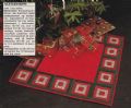 Klik her for at se flere billeder og f� mere information om varen:&nbsp; Hv 50-87-40: Mønster: Patchwork juletræstæppe i loc cabin - 80x80cm *org*.