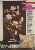 Klik her for at se flere billeder og f� mere information om varen:&nbsp; Hv 06-84-25: Mønster: Brodere ophæng med Magnoliegren *org*