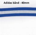Klik her for at se flere billeder og f mere information om varen:  Adidas bånd - 40mm Blå/hvid *pr.m.*
