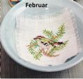 Klik her for at se flere billeder og f mere information om varen:  Hv 06-09-55: Mønster: 02:12 Fugl Februar - Finke? *org*