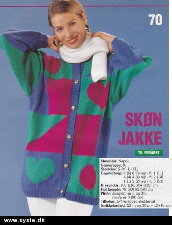 In 03-92-26 Mønster: Strik en skøn lang jakke S-XL*org*