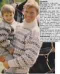Klik her for at se flere billeder og f mere information om varen:  Hm 45-92-05: Mønster: Strik sweater 4-8år+S-XL *org*