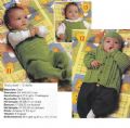Klik her for at se flere billeder og f mere information om varen:  In 03-99-12: Mønster: Strik babysæt i 3 dele 0-12mdr. *org*