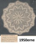 Klik her for at se flere billeder og f mere information om varen:  Hv xx-xx-06: Mønster: Strikket lysedug ø:39cm *org*
