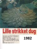 Klik her for at se flere billeder og f mere information om varen:  Fj 08-82-11: Mønster: Strikket dug ø:35cm *org*