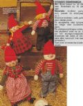 Klik her for at se flere billeder og f� mere information om varen:&nbsp; Hv 45-91-75: Mønster: Strik nissefamilie 35 og 45cm *org*