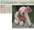 Klik her for at se flere billeder og f mere information om varen:  Hv 28-01-58: Perlemønster: Lille elefant 8cm *org*