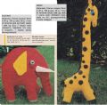 Klik her for at se flere billeder og f mere information om varen:  Hv 27-75-04 Mønster: Hækl elefant og giraf *org*