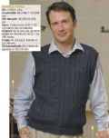Klik her for at se flere billeder og f mere information om varen:  Hv 42-02-57: Mønster: Strik herrevest str. S-XL *org*
